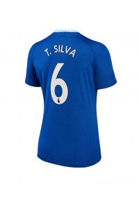 Chelsea Thiago Silva #6 Fotballdrakt Hjemme Klær Dame 2022-23 Korte ermer